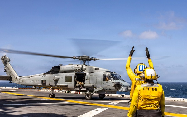 USS Iwo Jima Conducts Flight Operations