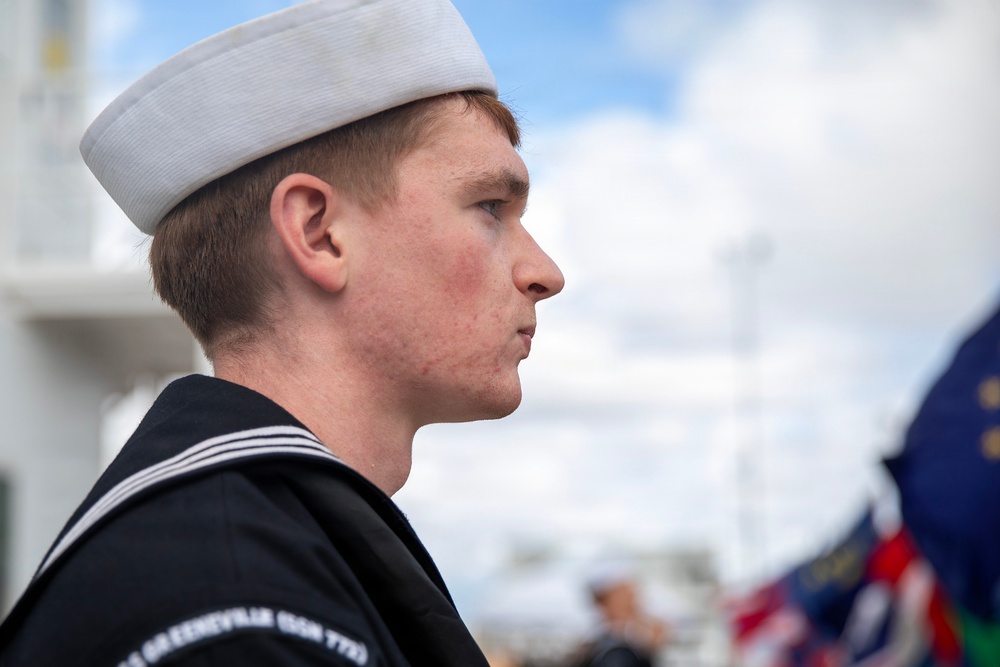 USS Greeneville Holds Change of Command