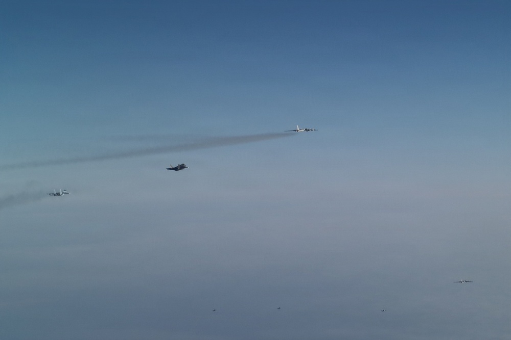 NORAD detected, tracked and intercepted Russian Aircraft near the Bering Strait