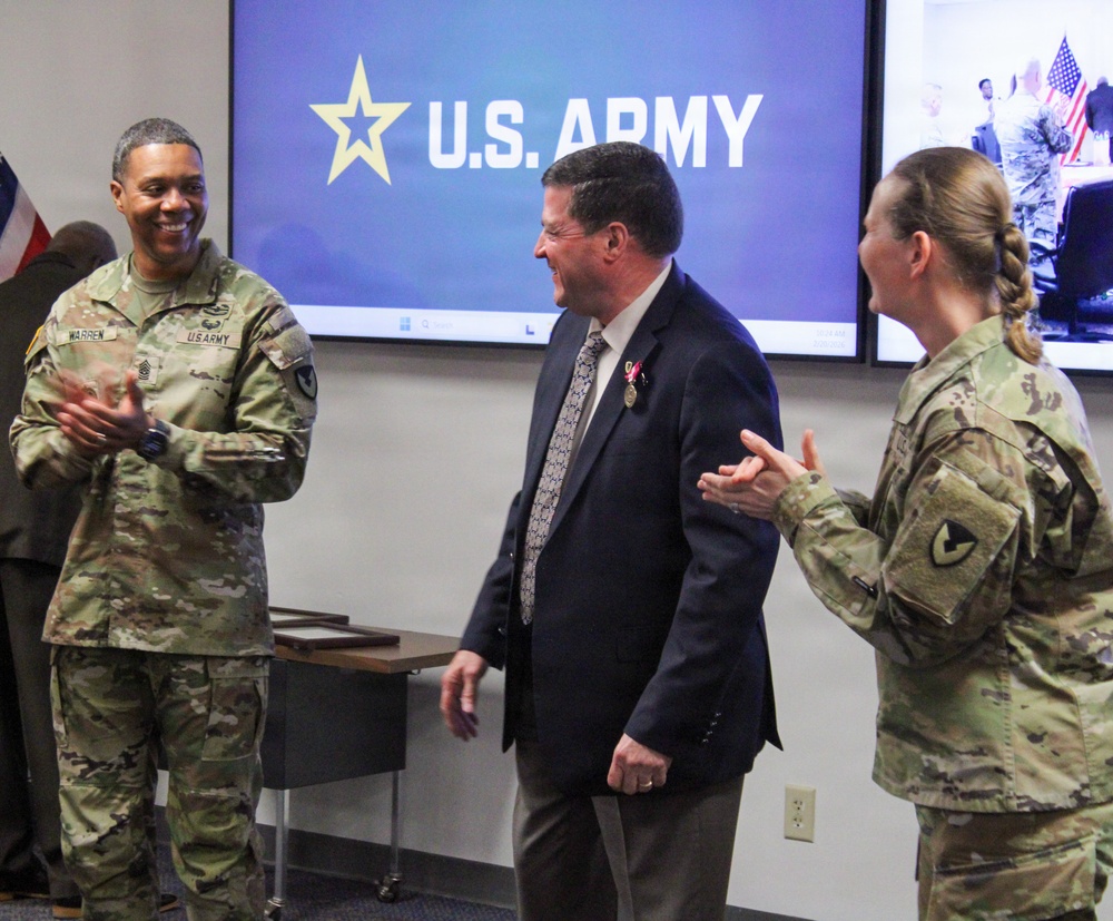 Mr. Mark Aiken 407th AFSB Award Ceremony for Retirement