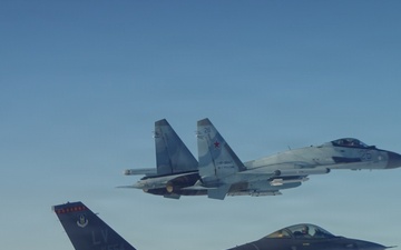 NORAD detected, tracked and intercepted Russian Aircraft near the Bering Strait