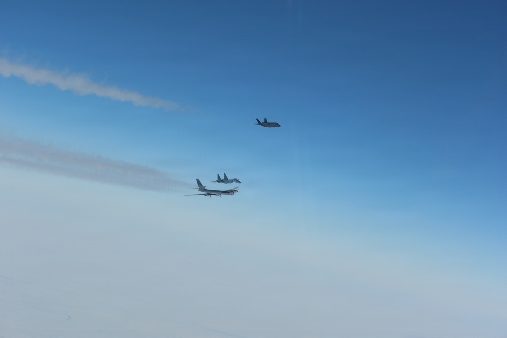 NORAD detected, tracked and intercepted Russian Aircraft near the Bering Strait