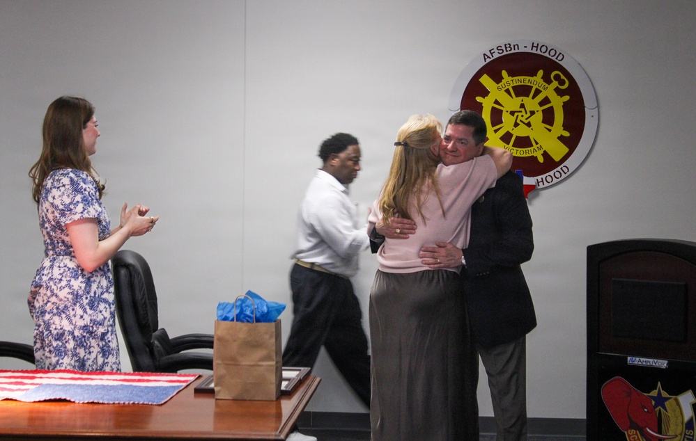 Mr. Mark Aiken 407th AFSB Award Ceremony for Retirement