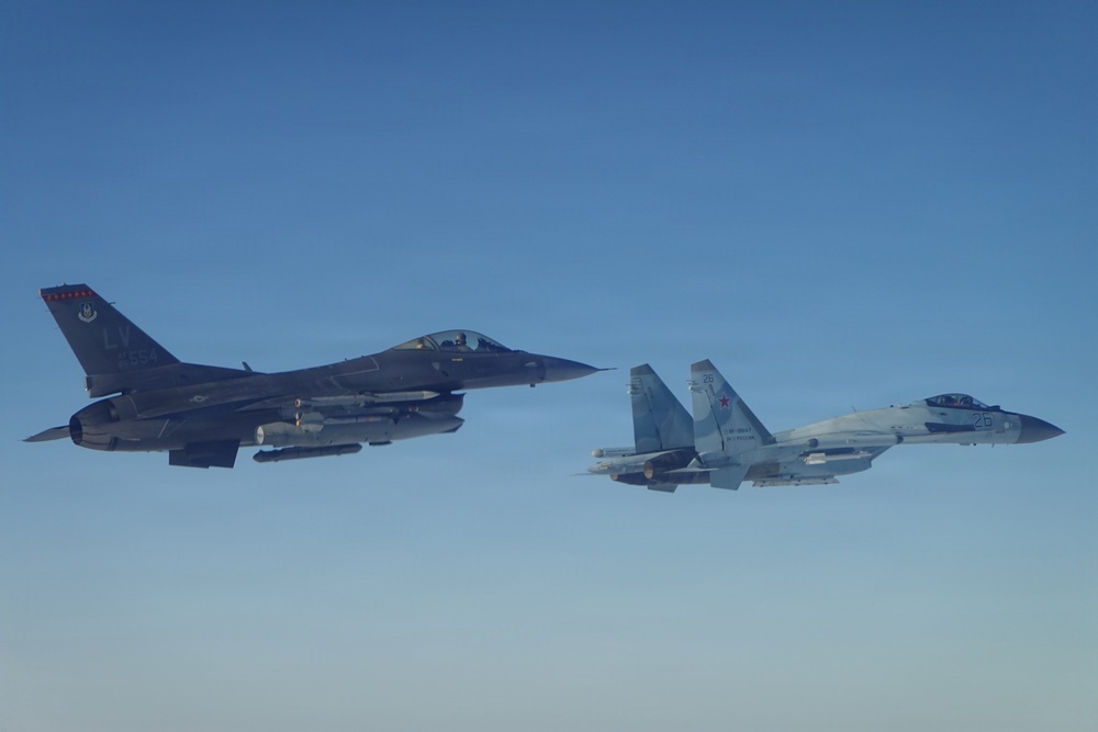 NORAD detected, tracked and intercepted Russian Aircraft near the Bering Strait