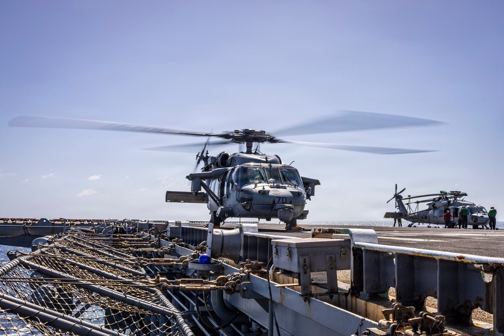 USS Iwo Jima Conducts Flight Operations