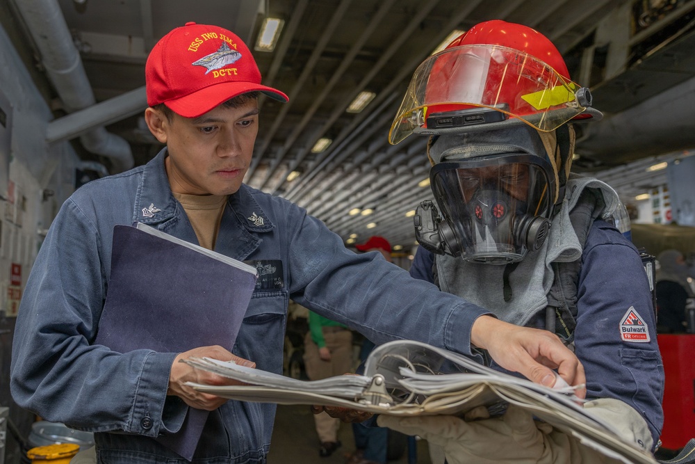 Iwo Jima Damage Control Training