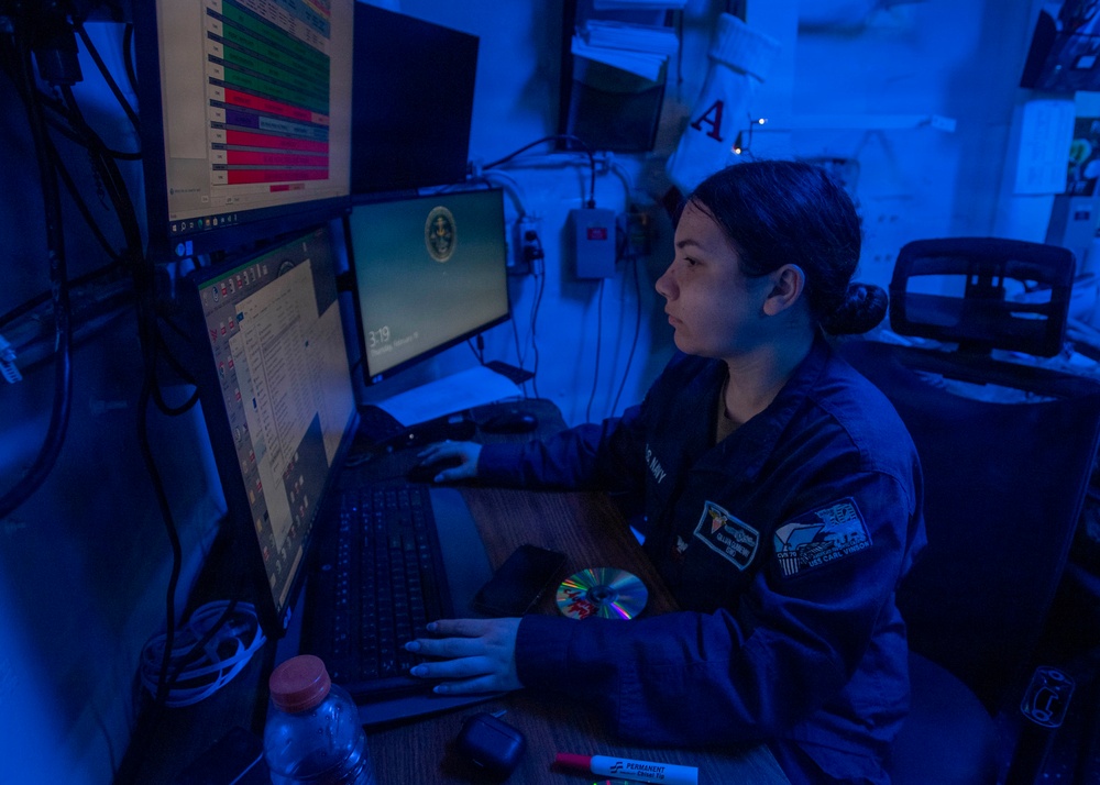 USS Carl Vinson (CVN 70) conducts daily operations