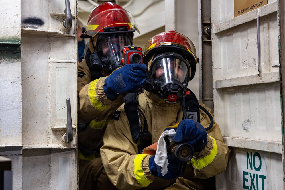 USS Iwo Jima Damage Control Training