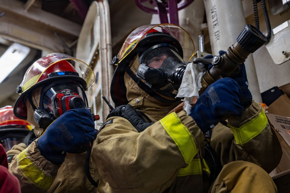 USS Iwo Jima Damage Control Training