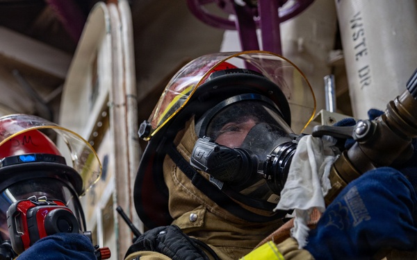 USS Iwo Jima Damage Control Training