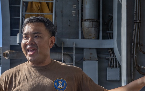 RAS Training Aboard USS Iwo JIma