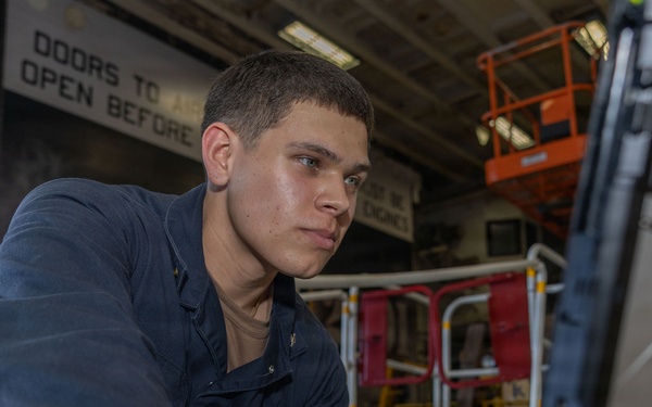 AIMD Maintenance Aboard USS Iwo JIma