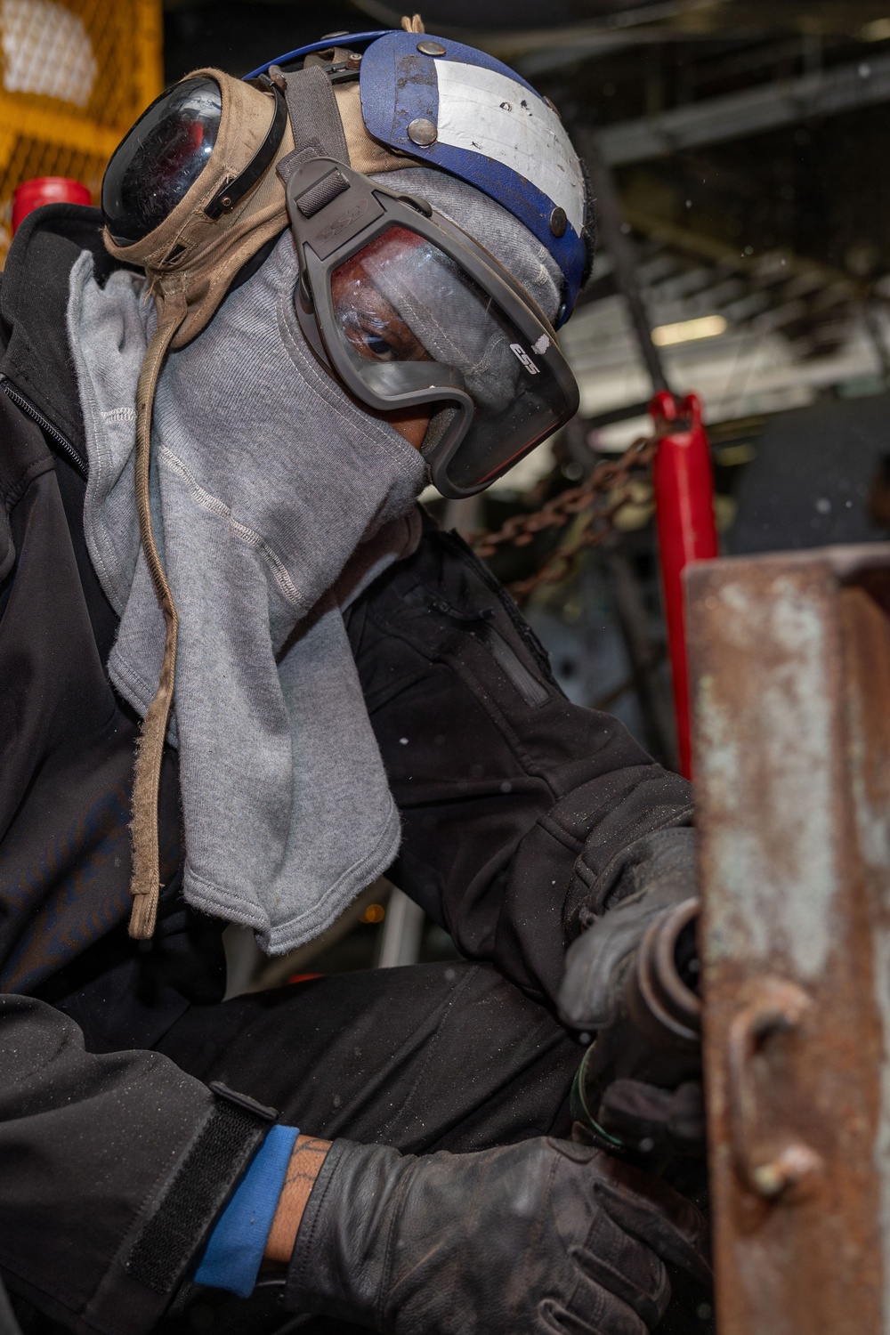USS Iwo Jima Sailor Needle Guns