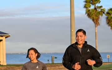 STARCOM conducts unit physical training at Patrick SFB