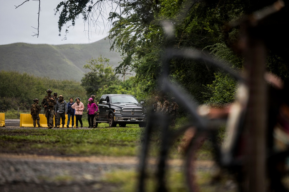 3rd LCT executes patrol base and simulated civil engagement operations during MCCRE
