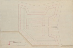 Fort Lyttleton plan, Huntington Digital Collection