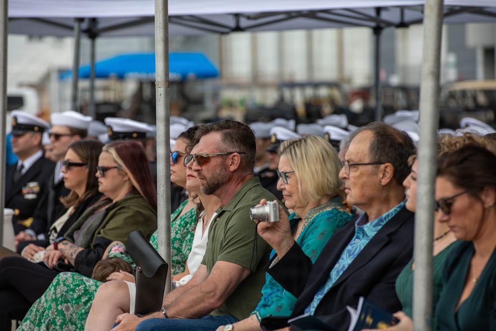 USS Greeneville Holds Change of Command