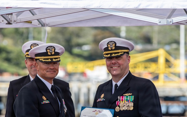 USS Greeneville Holds Change of Command