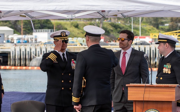 USS Greeneville Holds Change of Command