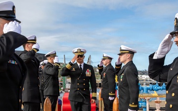 USS Greeneville Holds Change of Command