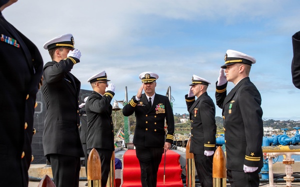 USS Greeneville Holds Change of Command