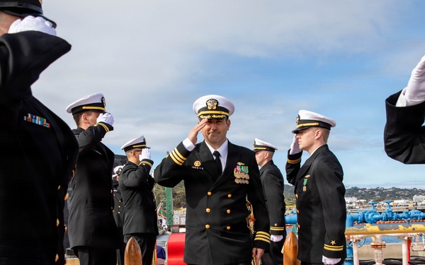 USS Greeneville Holds Change of Command