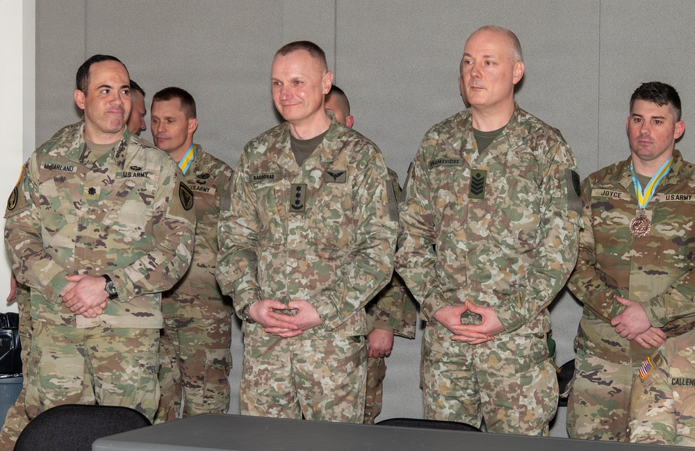 Lithuania Griffin Brigade leadership inducted into the Order of Saint Maurice
