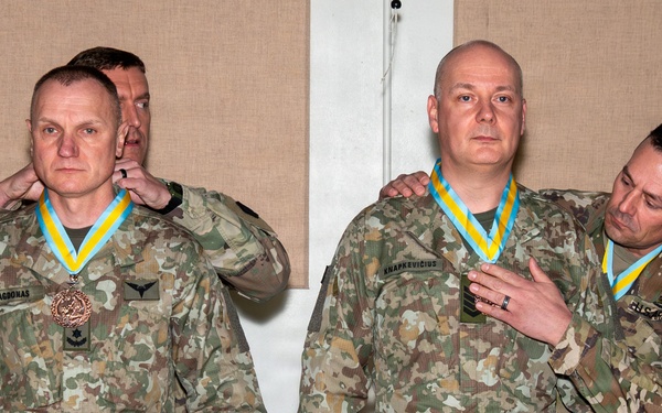 Lithuania Griffin Brigade leadership inducted into the Order of Saint Maurice