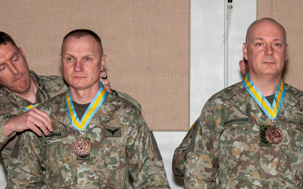 Lithuania Griffin Brigade leadership inducted into the Order of Saint Maurice