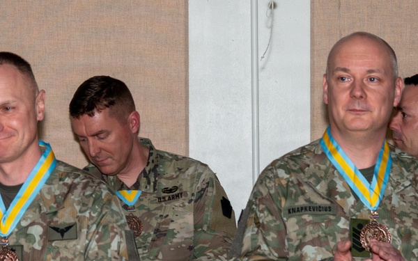 Lithuania Griffin Brigade leadership inducted into the Order of Saint Maurice