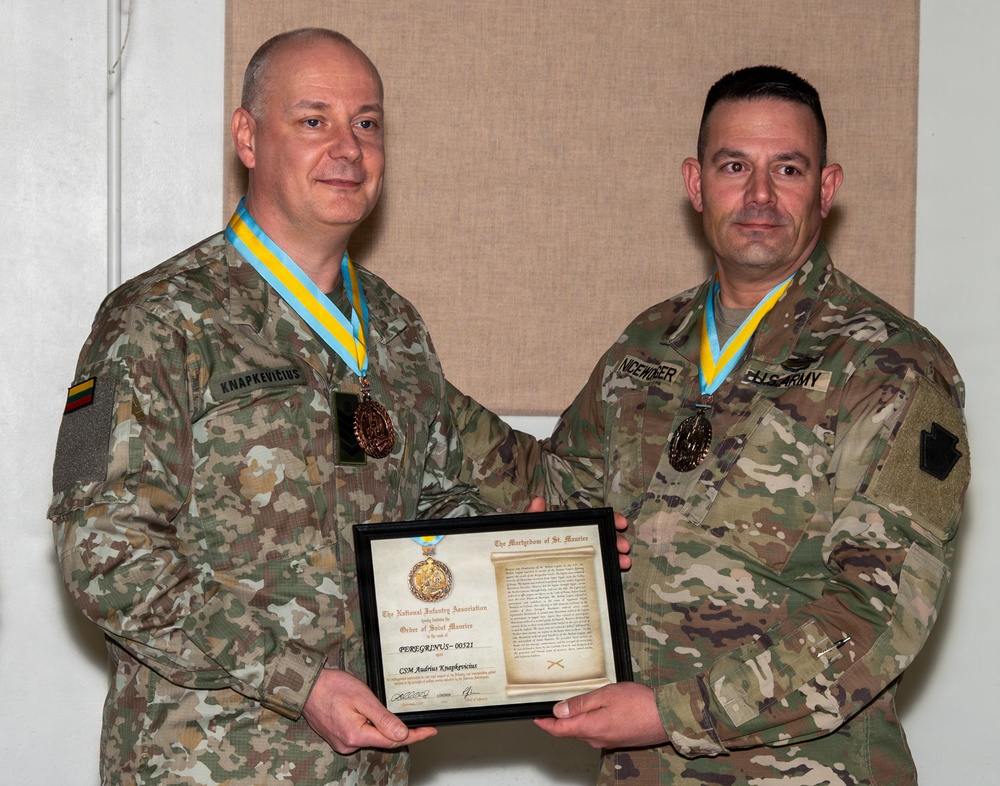 Lithuania Griffin Brigade leadership inducted into the Order of Saint Maurice