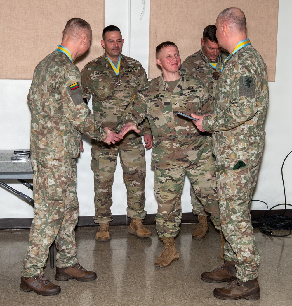 Lithuania Griffin Brigade leadership inducted into the Order of Saint Maurice