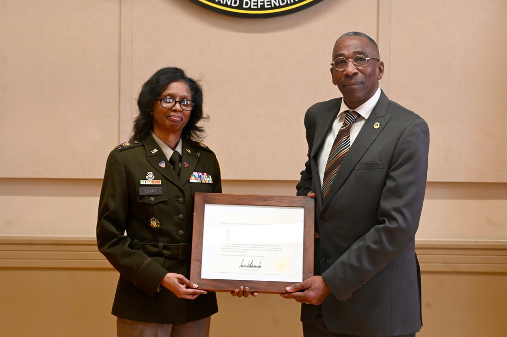 CW5 Jennie L. Elliott Retirement Ceremony