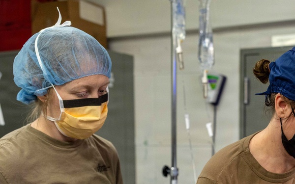 PCU John F. Kennedy Conducts First At-Sea Surgery