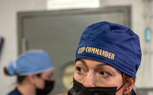 PCU John F. Kennedy Conducts First At-Sea Surgery