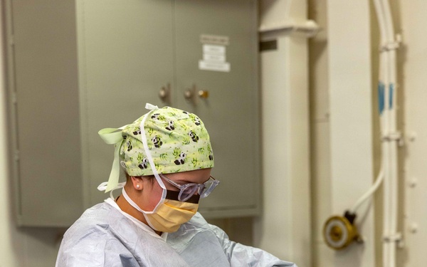 PCU John F. Kennedy Conducts First At-Sea Surgery