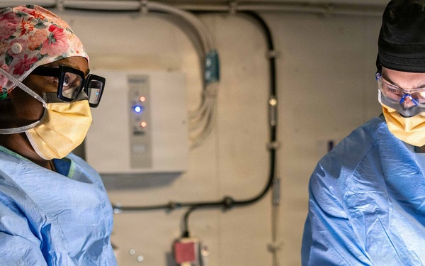 PCU John F. Kennedy Conducts First At-Sea Surgery