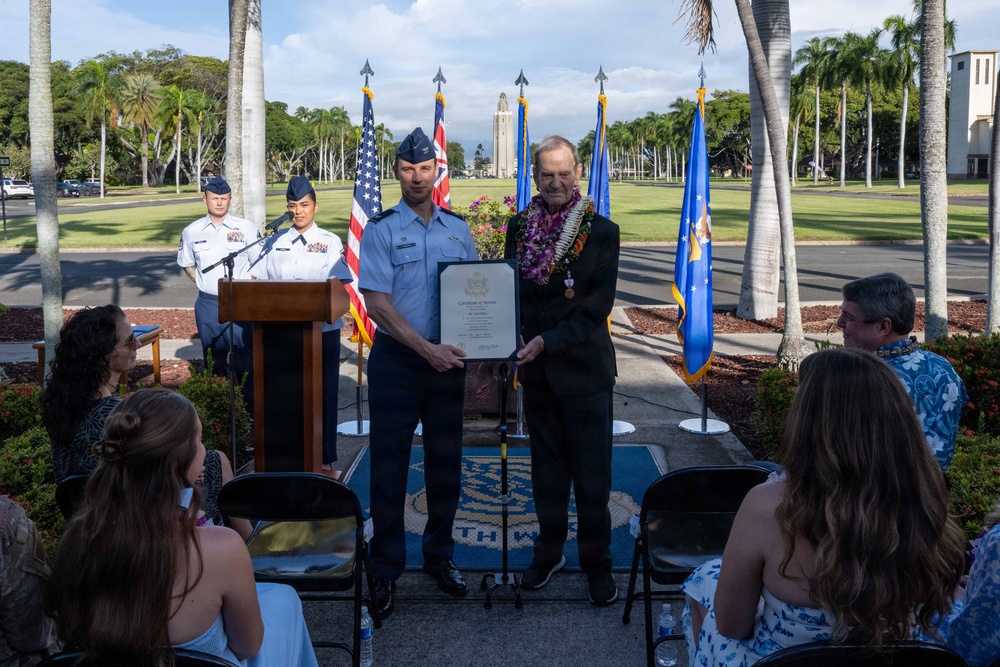 Joel Shaw retires twice, Team Hickam recognizes decades of service