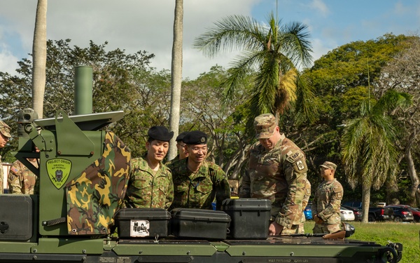 130th Engineer BDE Static Display with Japanese Allies