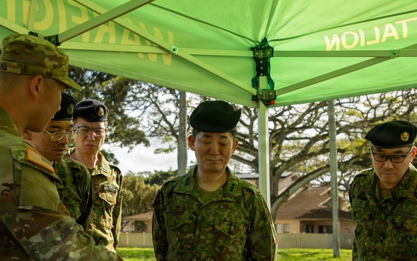 130th Engineer BDE Static Display with Japanese Allies
