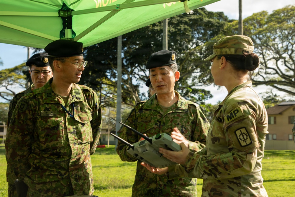 130th Engineer BDE Static Display with Japanese Allies
