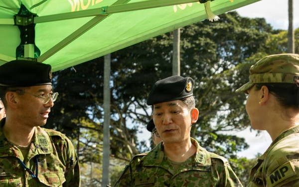 130th Engineer BDE Static Display with Japanese Allies