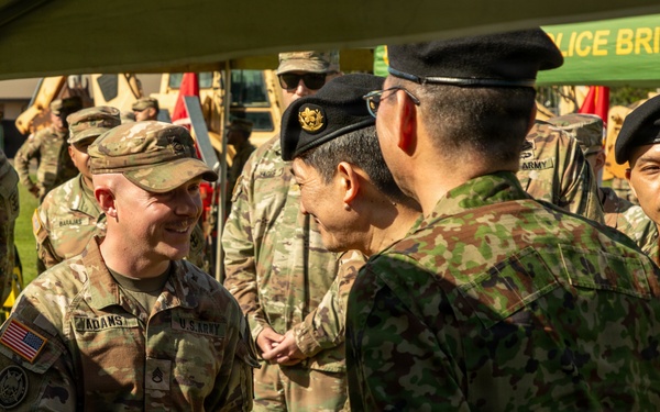 130th Engineer BDE Static Display with Japanese Allies