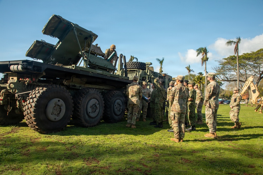130th Engineer BDE Static Display with Japanese Allies