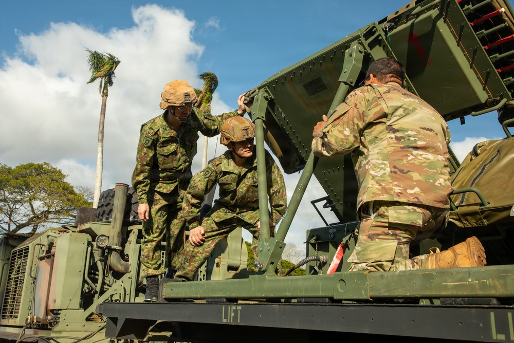 130th Engineer BDE Static Display with Japanese Allies