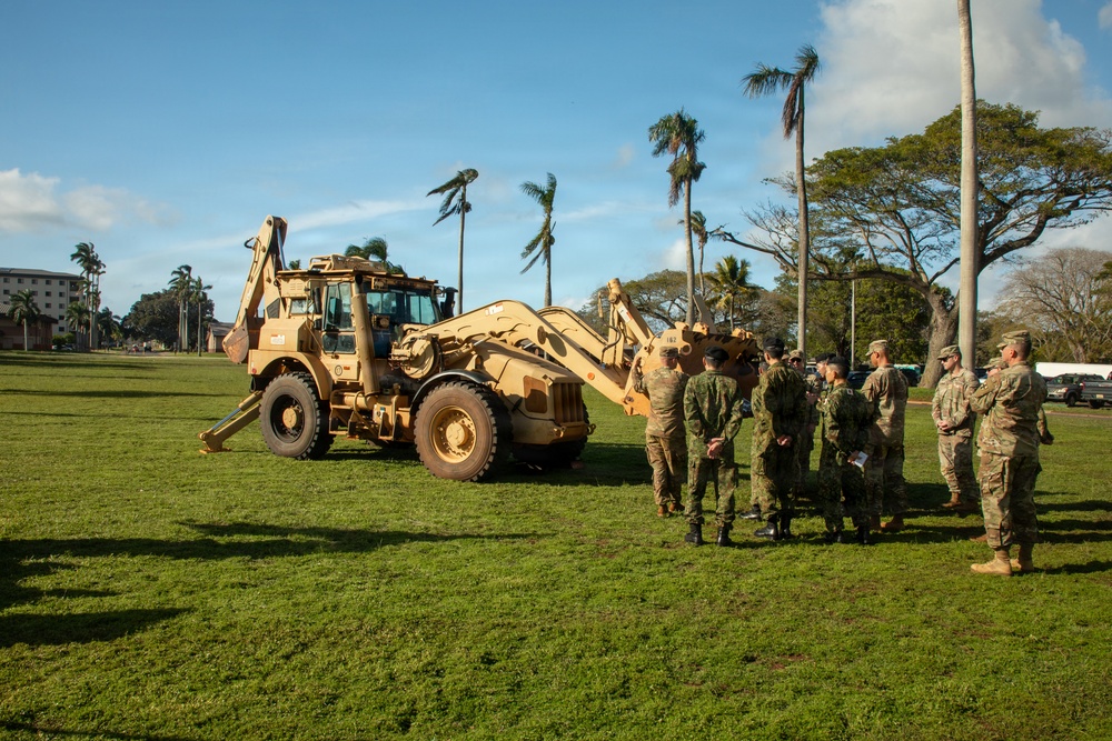 130th Engineer BDE Static Display with Japanese Allies