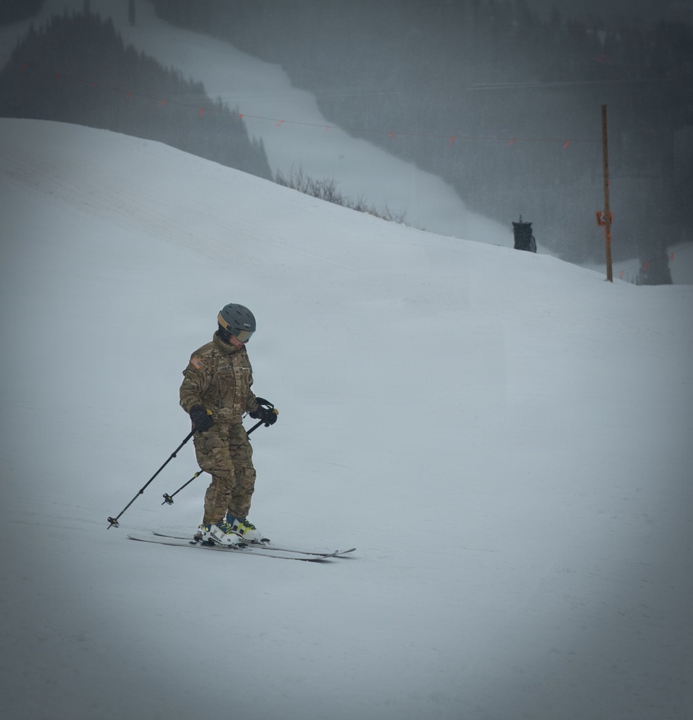 Legacy in Motion: 10th Mountain Division Soldiers Descend Vail Mountain