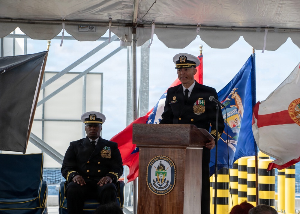 LCSRON One Holds Change of Command Ceremony