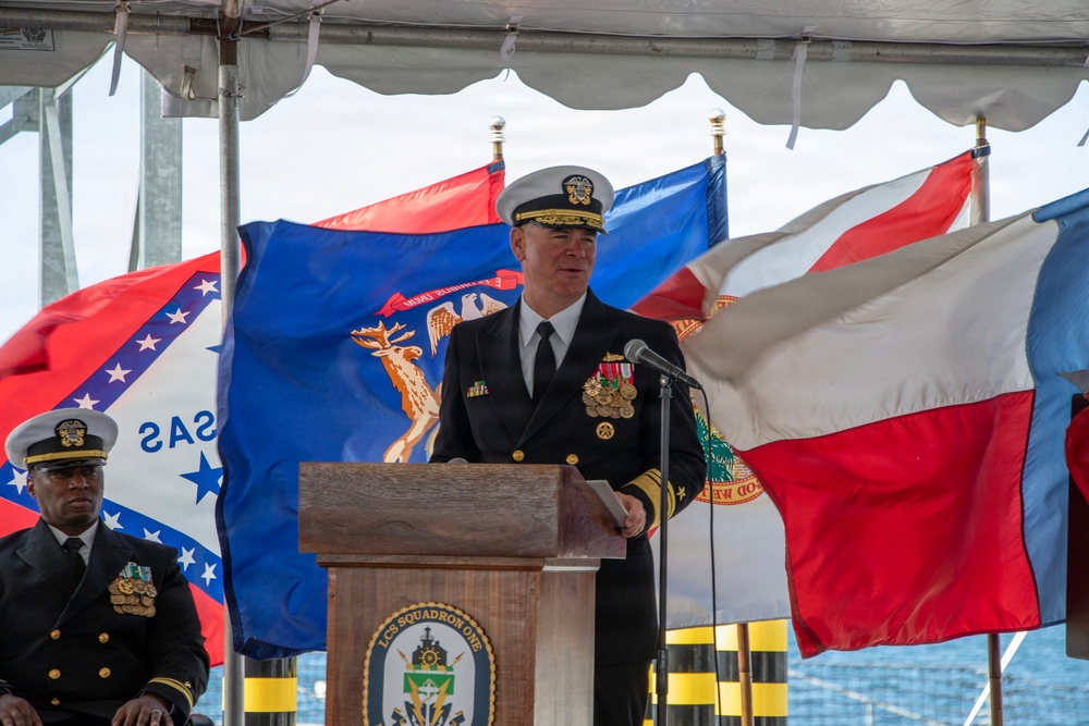 LCSRON One Holds Change of Command Ceremony