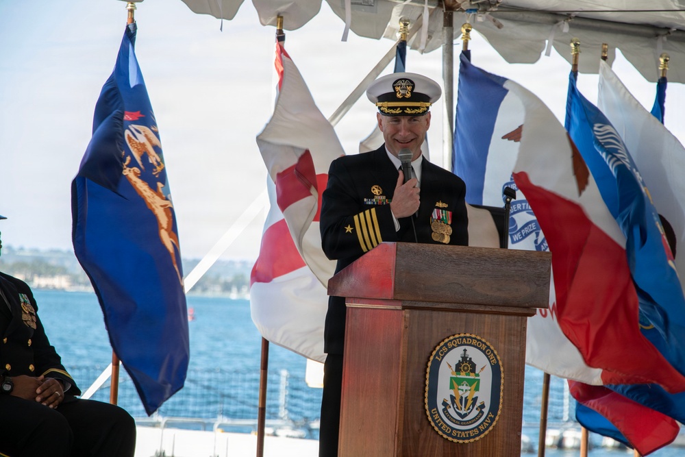 LCSRON One Holds Change of Command Ceremony